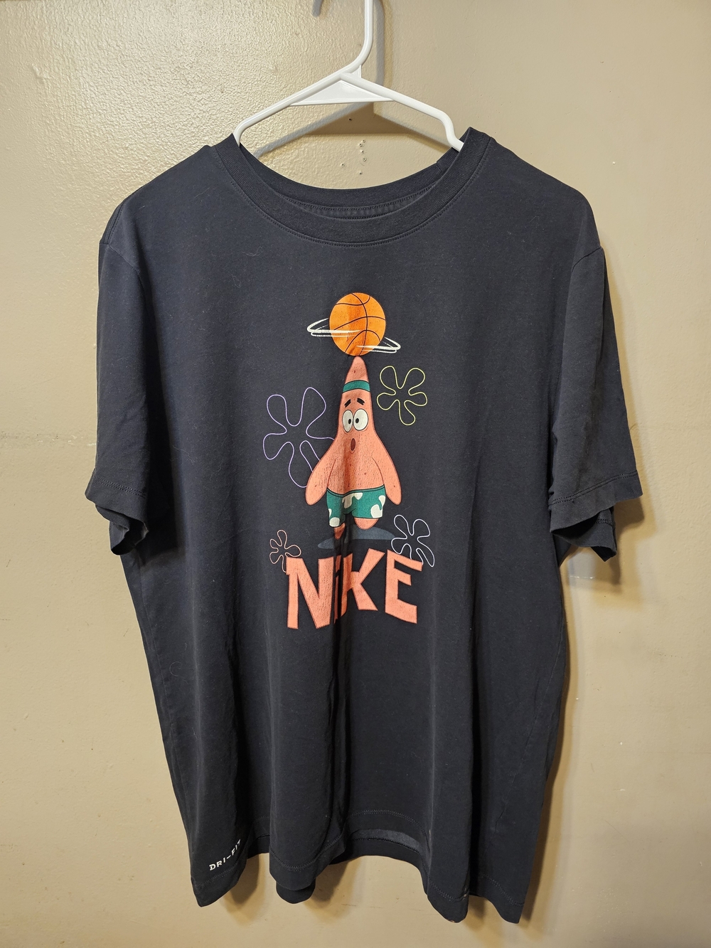 Black Nike x Patrick Star Graphic Tee